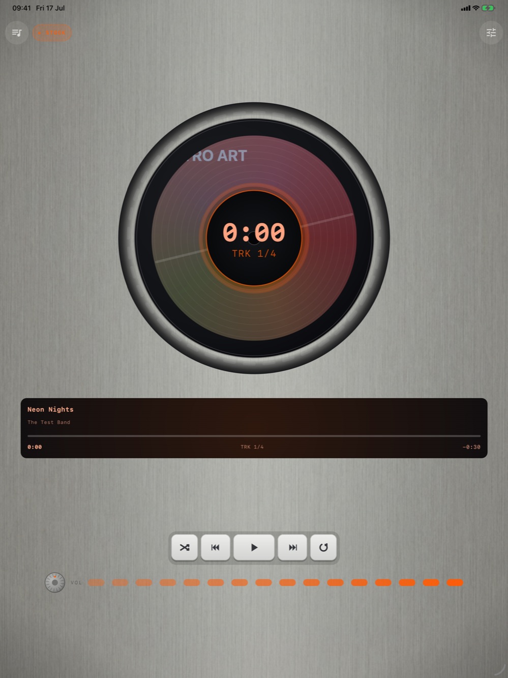 MP95 disc player on iPad