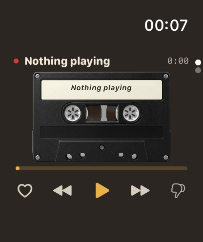 MP95 Apple Watch remote in the cassette style